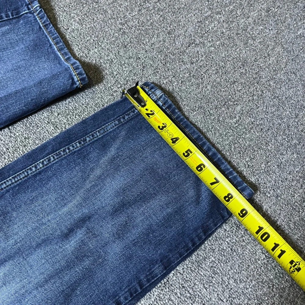 Levis 569 Straight Leg Jeans 33x32 Blue Denim Mid Wash Classic Streetwear